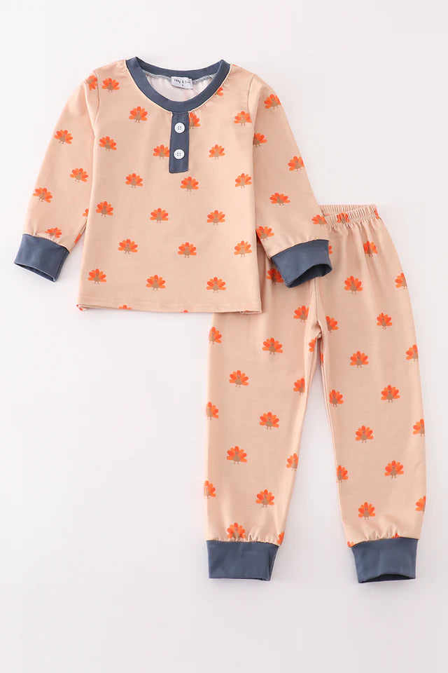 Khaki Turkey Boy PJs