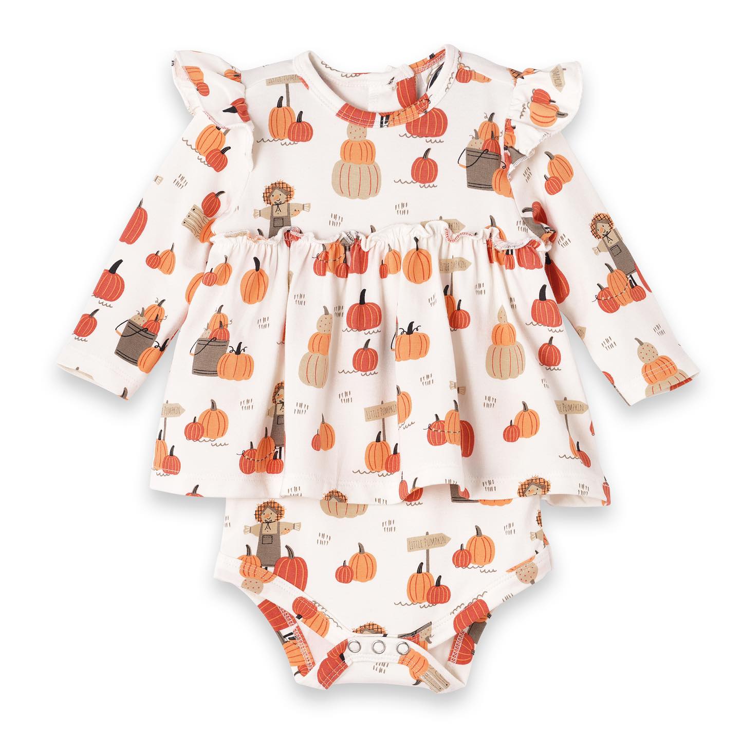Pumpkin Patch Skirted Bodysuit