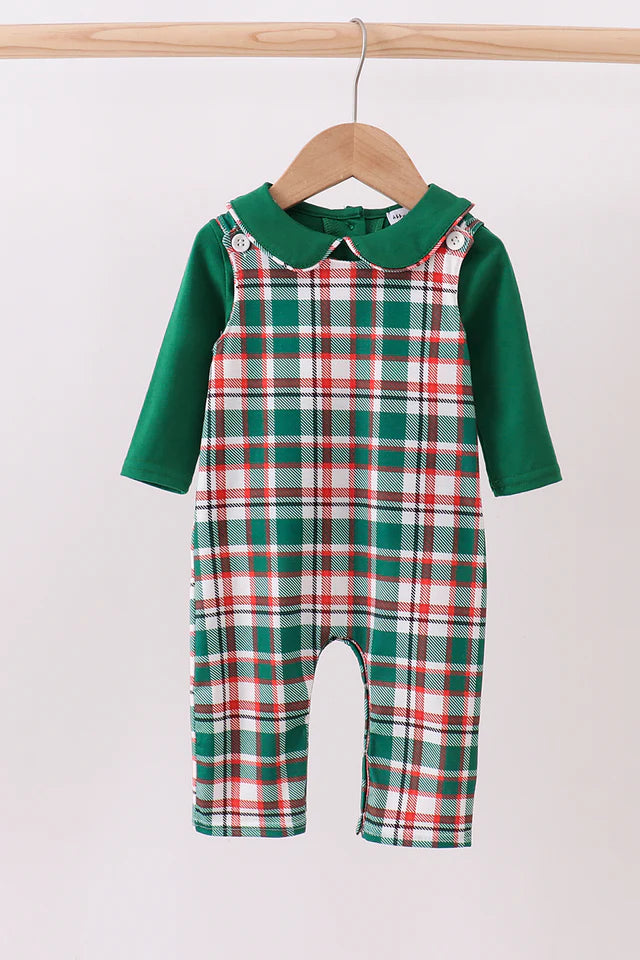 Green Plaid JonJon Set