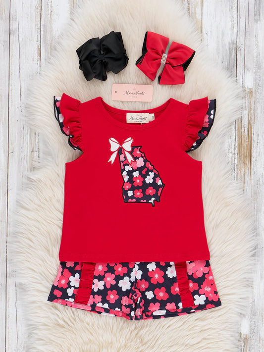 Georgia Floral Ruffle Outfit