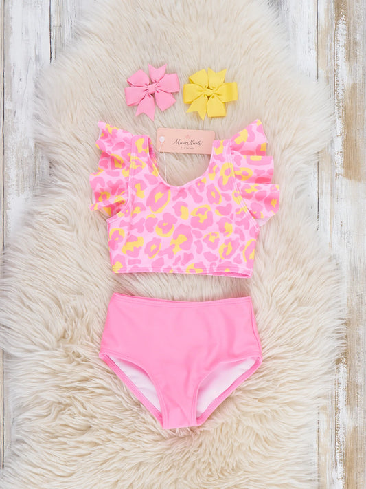 Pink Leopard Swimsuit