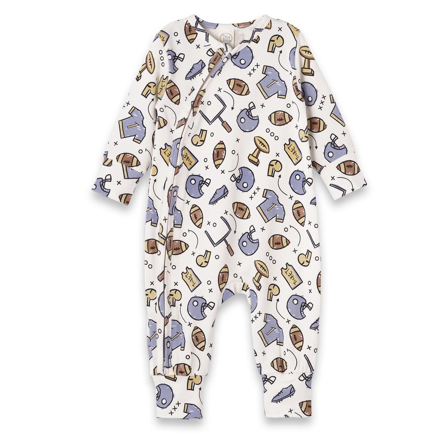 Touchdown Zipper Romper