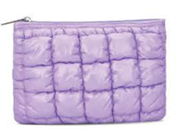 Lavender Puffer Pouch