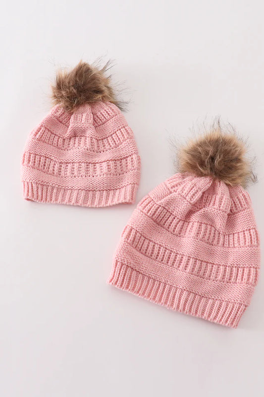 Mom & Me Cable Beanies
