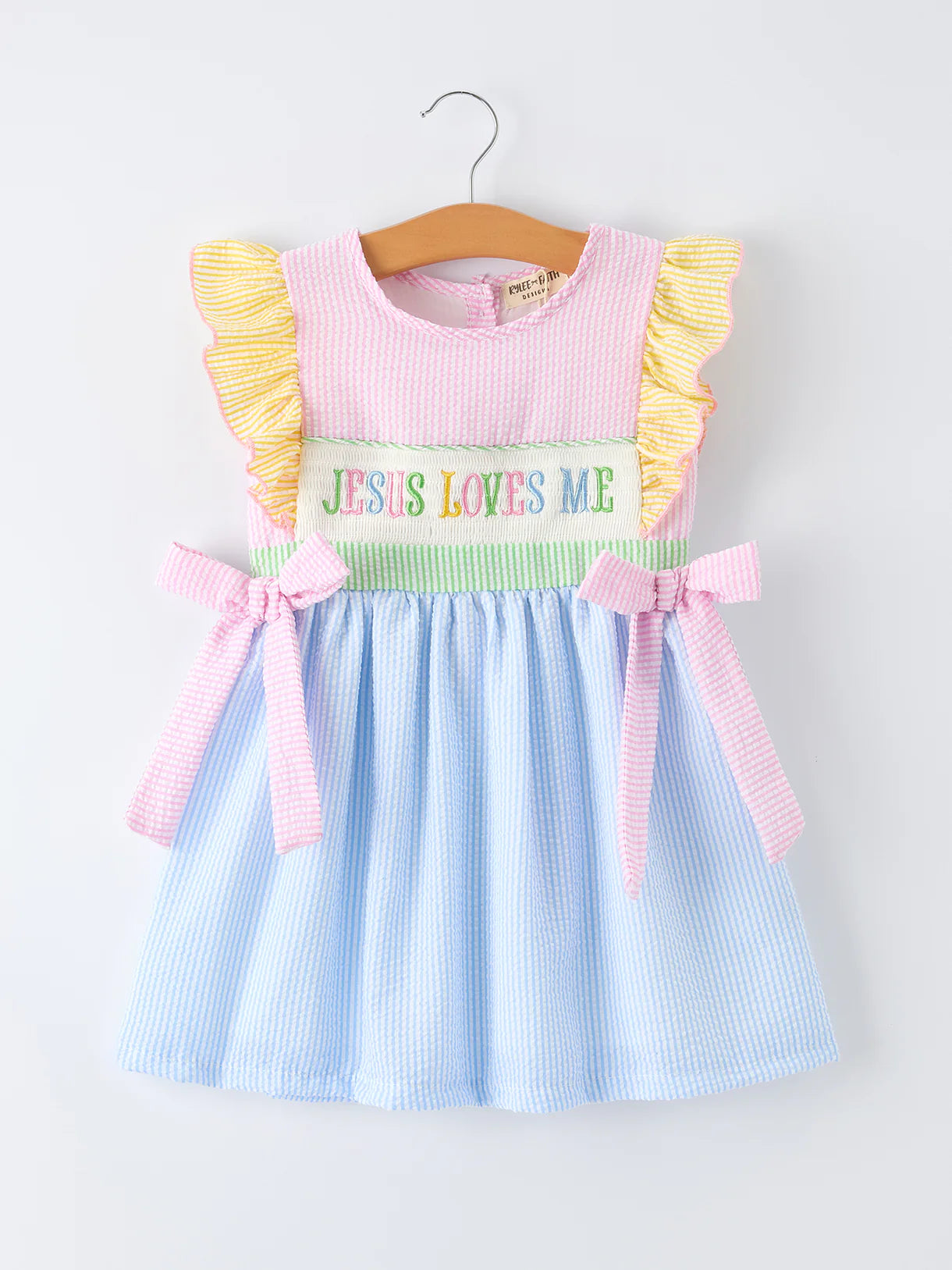 Jesus Loves Me Seersucker Dress