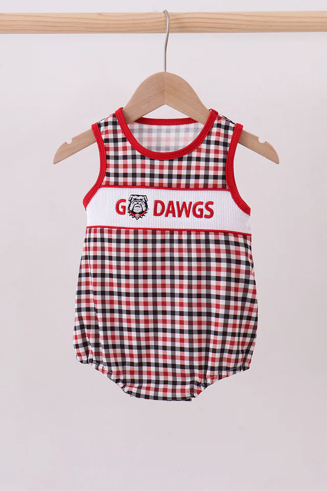 Go Dawgs Smocked Bubble