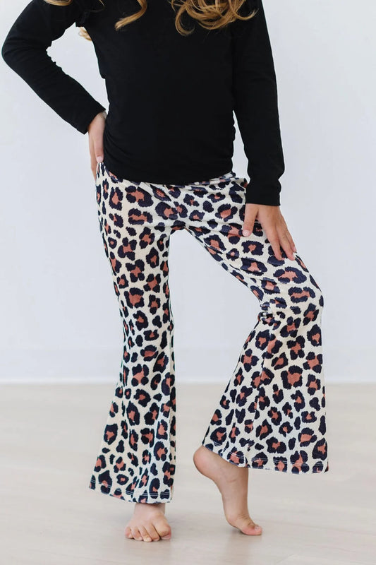 Wild One Leopard Bell Bottoms